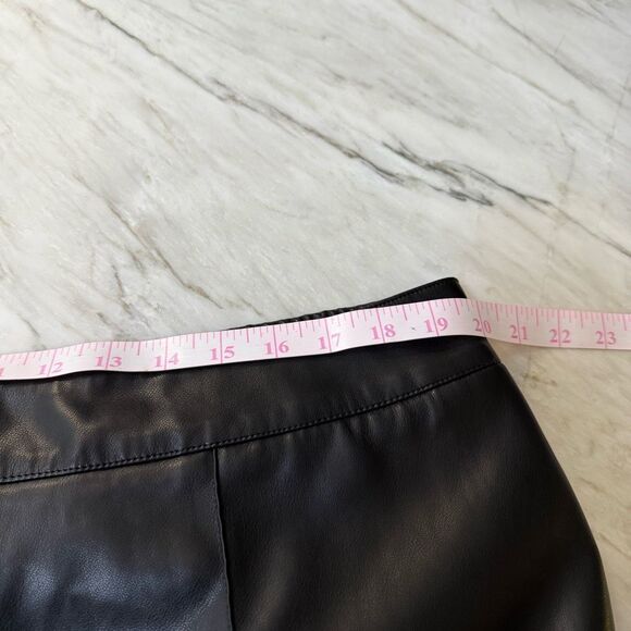 Soft Surroundings Rivka Black Faux Leather Cropped Wide Leg Pants size 1X - Picture 8 of 10